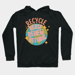 Recycle reuse Renew rethink Hoodie